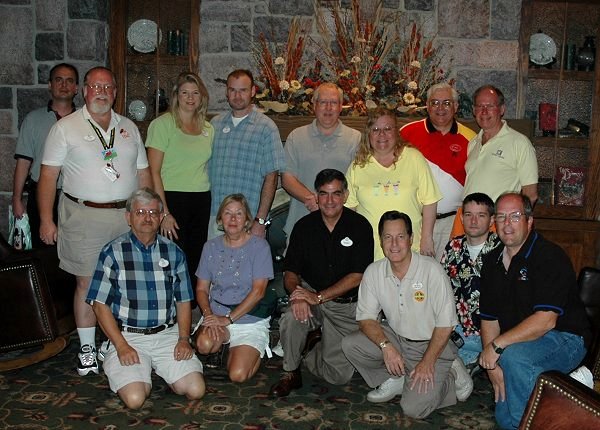 Society members gather in the Iron Spike Room